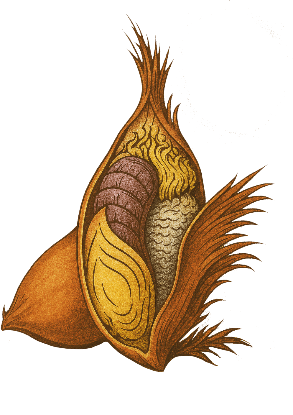 Illustrazione germe di grano