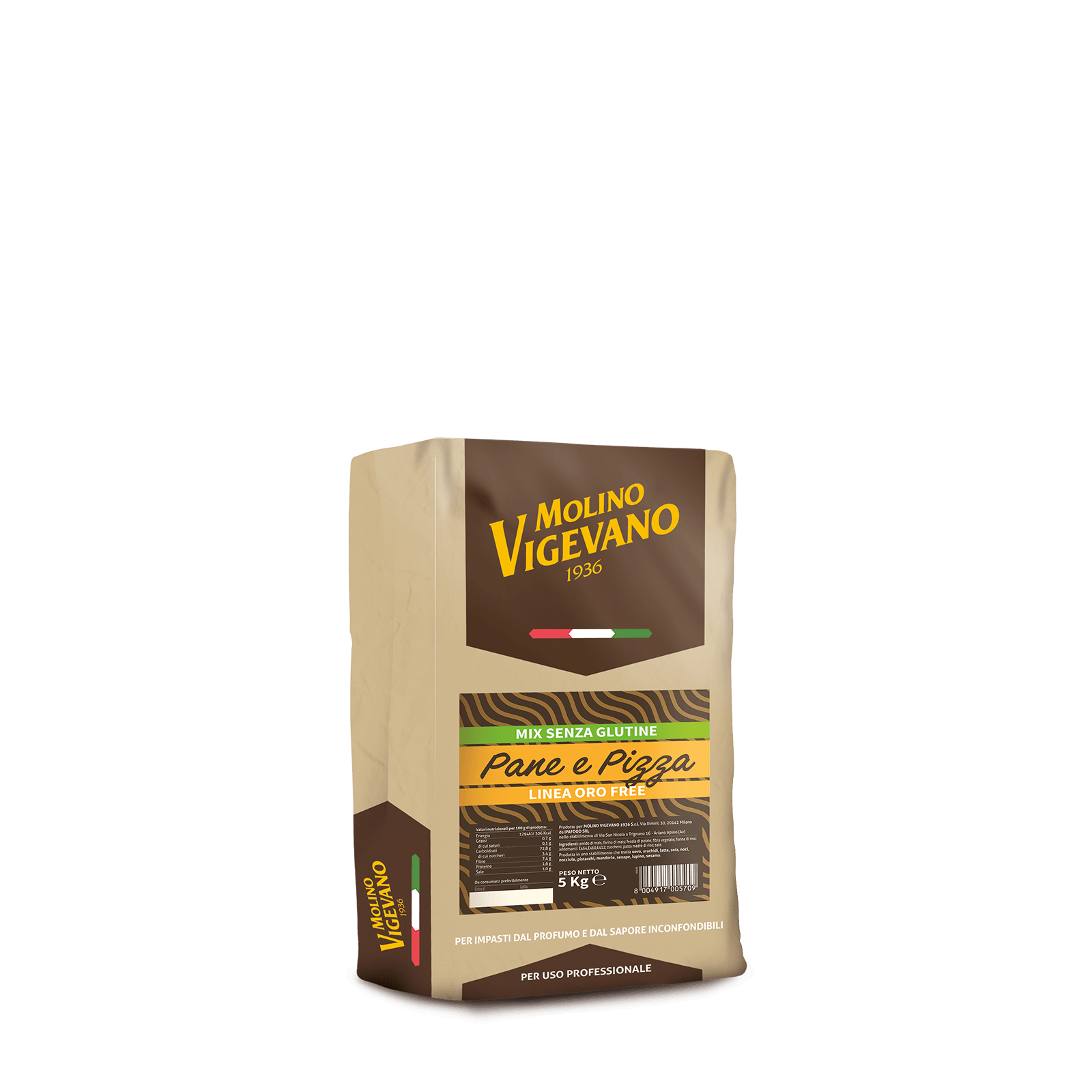 panepizza 5kg dx molino vigevano