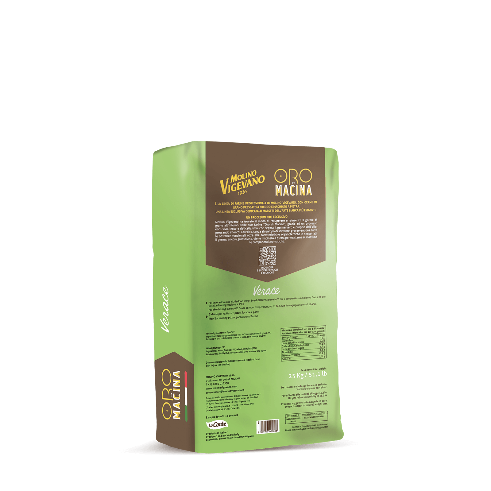 verace 25kg valvola retro dx molino vigevano