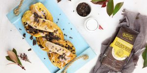 Treccia ripiena al cioccolato